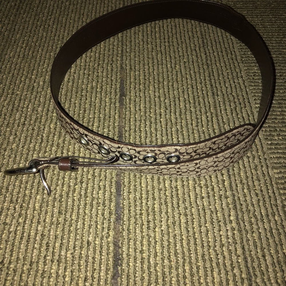 Authentic Coach Logo Belt